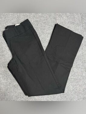 NWT The Limited Exact Stretch Trousers 10 LONG Black Flare Office Siren Archival